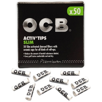 OCB Aktivkohlefilter Slim Ø7mm 50 Stück 3